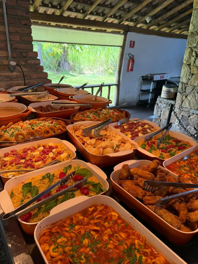 Travessas do buffet